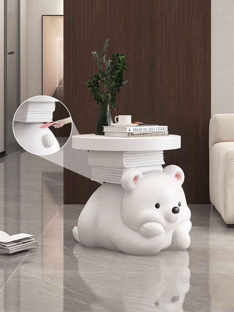 Resin Art In Floor - Home Decor Creative Animal Bear Statue