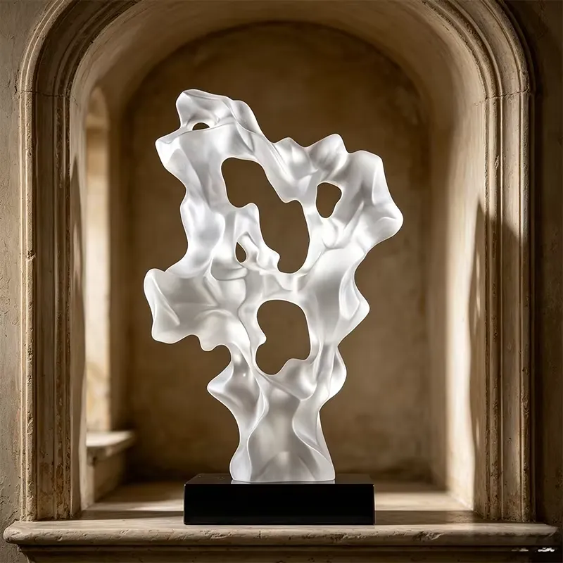 Resin Art Work - Custom Transparent Resin Hand-painted Abstract Sculpture