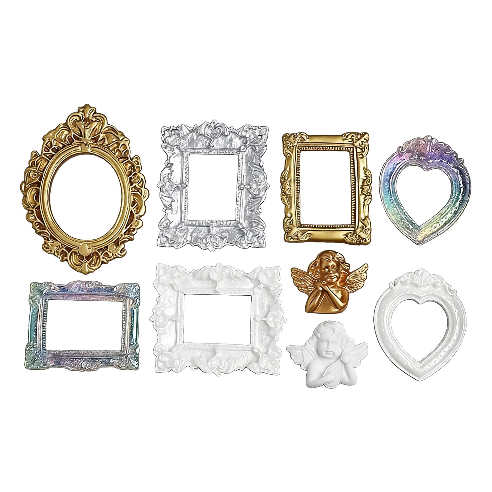 9 Pcs Miniature Picture Frame  - Resin Art Photo Frame ulasan dan harga