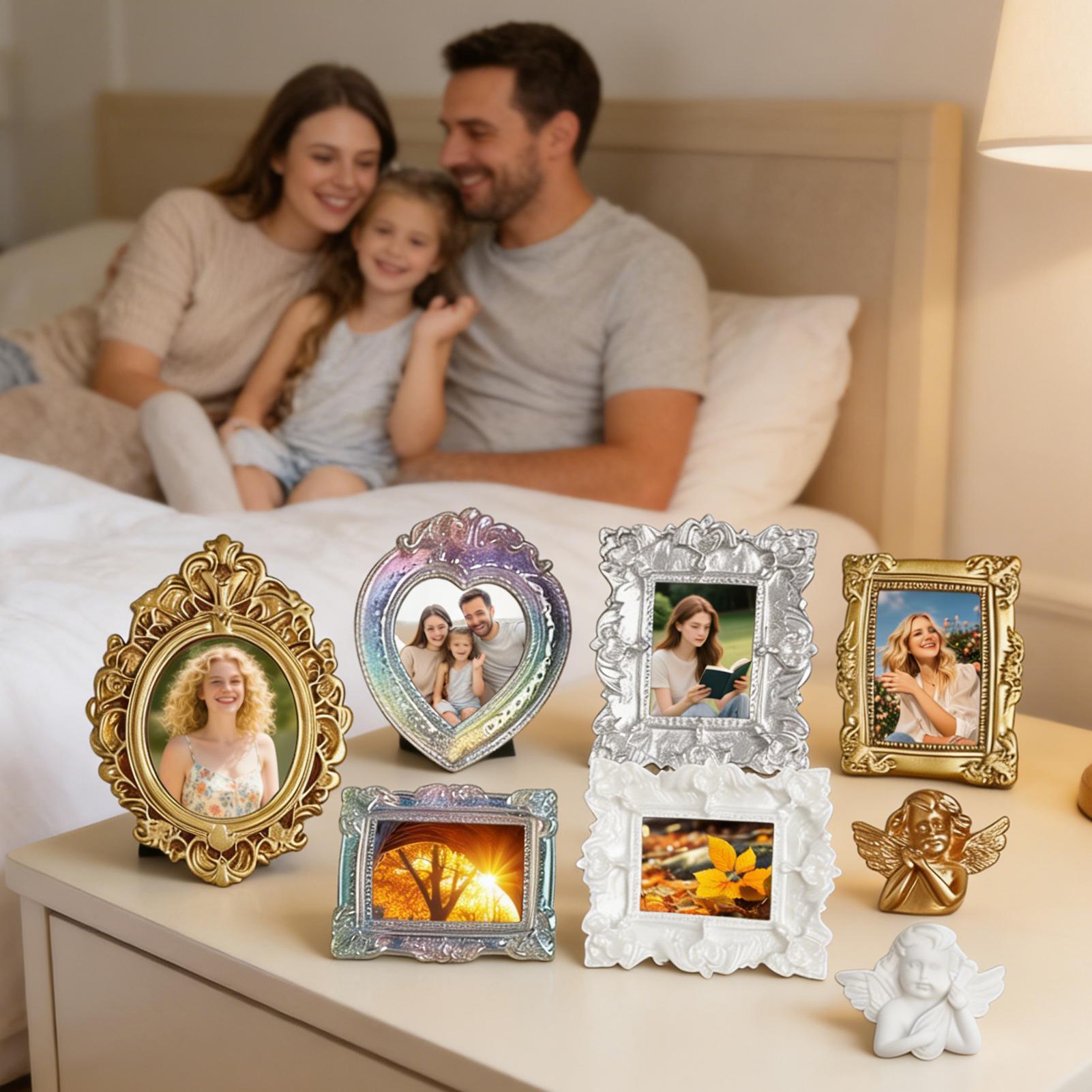 9 Pcs Miniature Picture Frame  - Resin Art Photo Frame ulasan dan harga