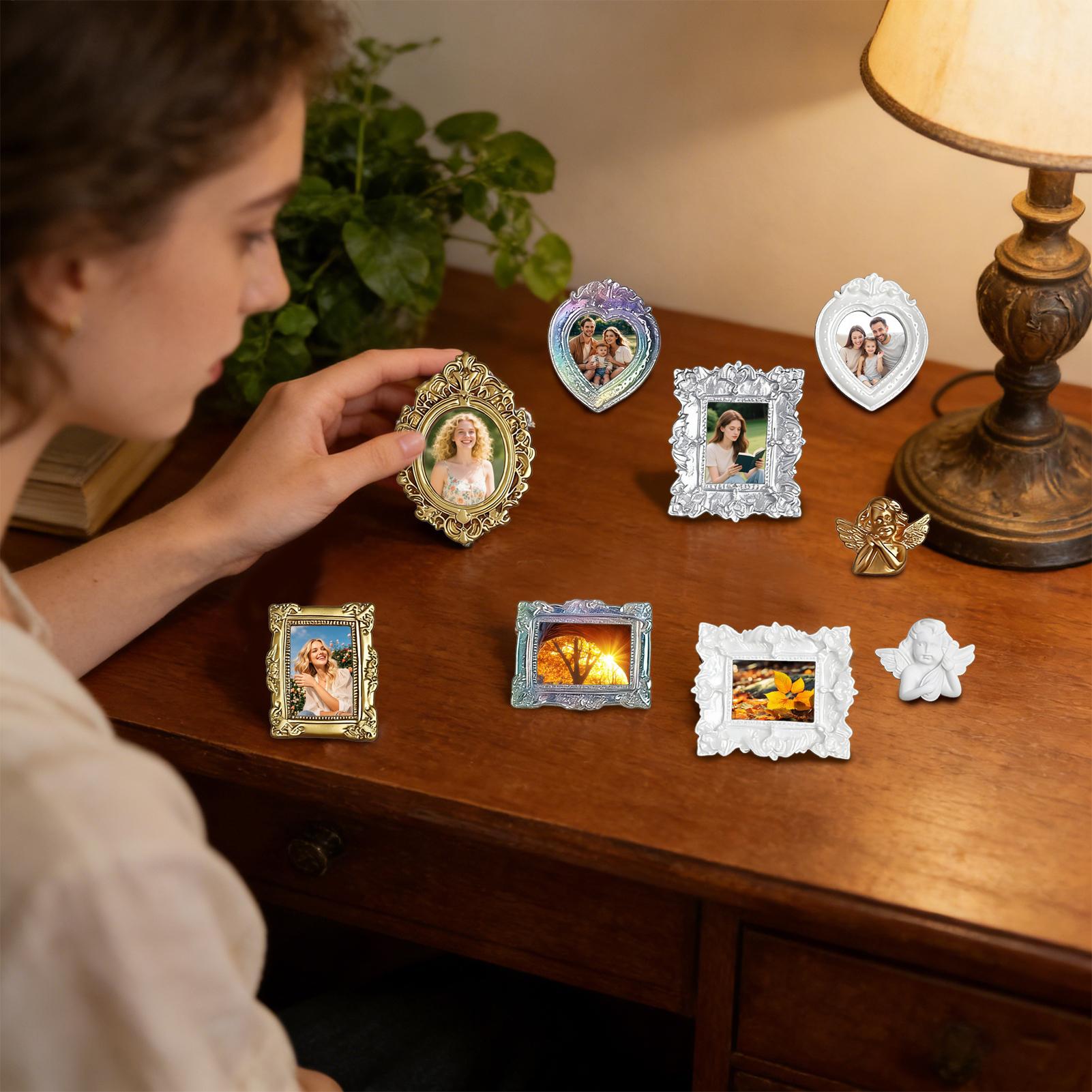 9 Pcs Miniature Picture Frame  - Resin Art Photo Frame ulasan dan harga