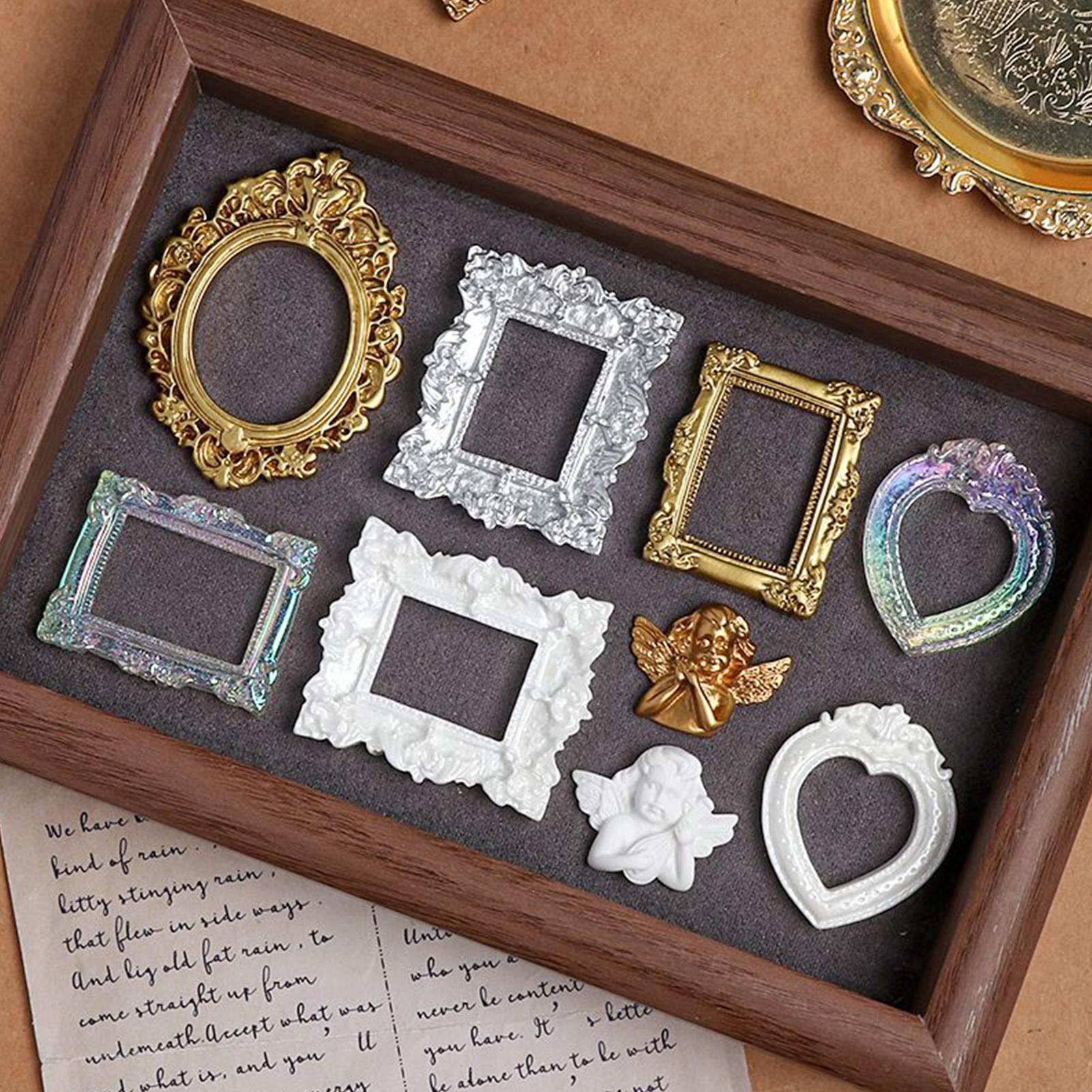 9 Pcs Miniature Picture Frame  - Resin Art Photo Frame ulasan dan harga