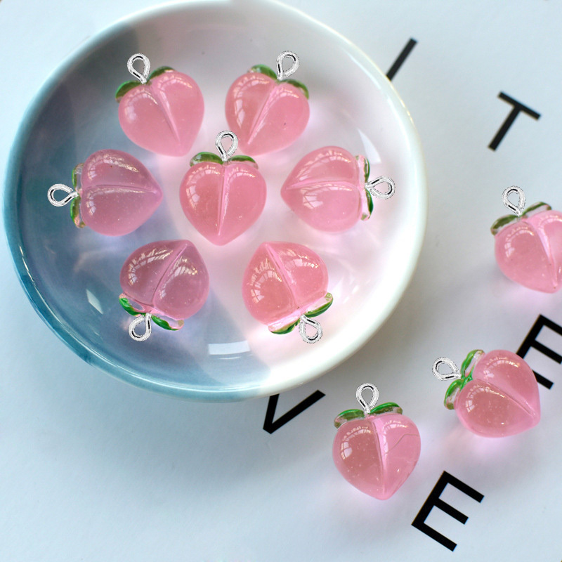 10Pcs New Transparent Peach Fl - Resin Art Jewellery Kit ulasan dan harga