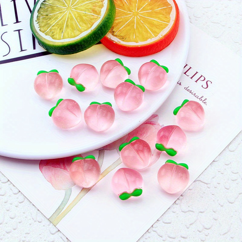 10Pcs New Transparent Peach Fl - Resin Art Jewellery Kit ulasan dan harga