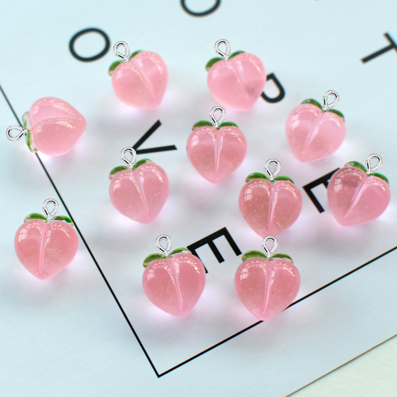 10Pcs New Transparent Peach Fl - Resin Art Jewellery Kit ulasan dan harga