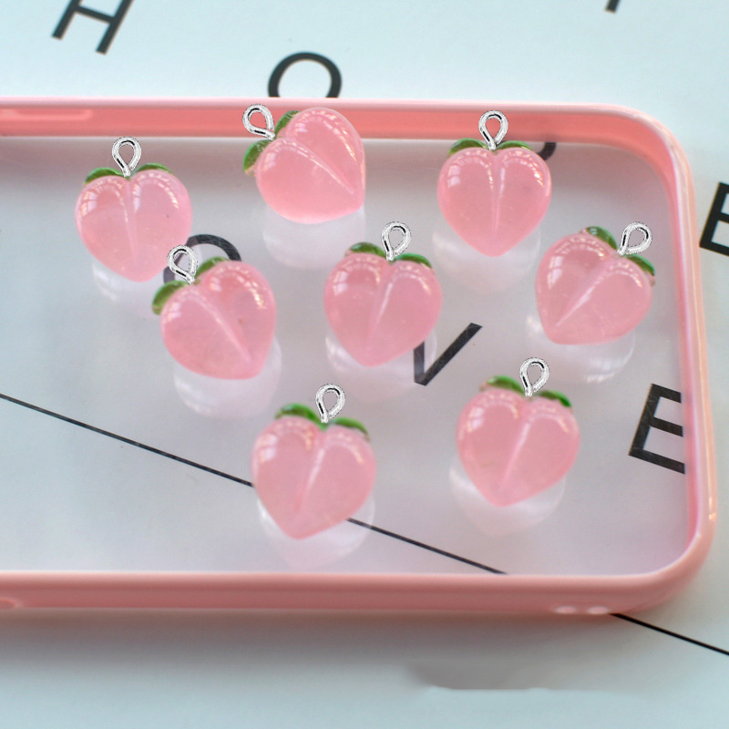10Pcs New Transparent Peach Fl - Resin Art Jewellery Kit ulasan dan harga
