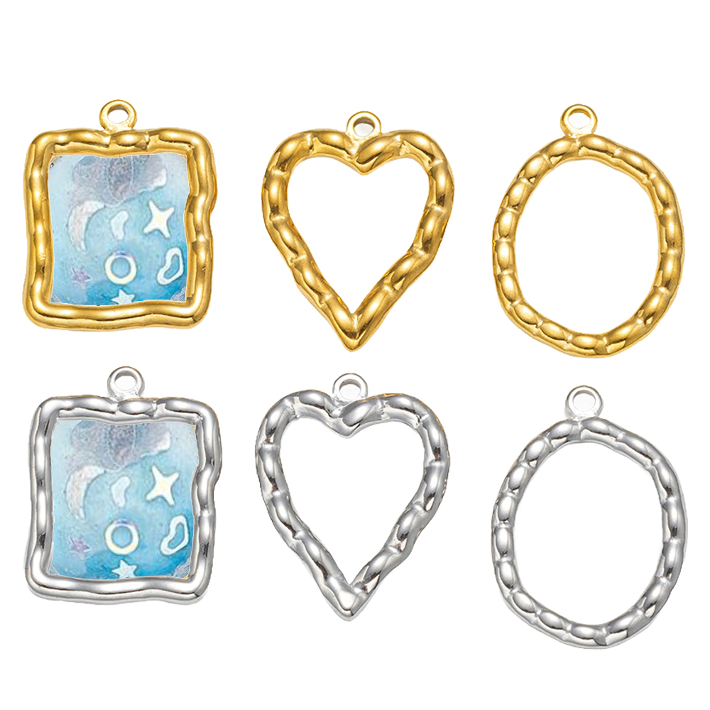 5pcs Stainless Steel Heart Rou - Resin Art Jewellery Kit ulasan dan harga