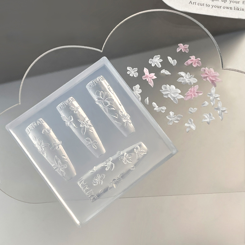 3D Flowers Nail Mold DIY Silic - Resin Art Template ulasan dan harga