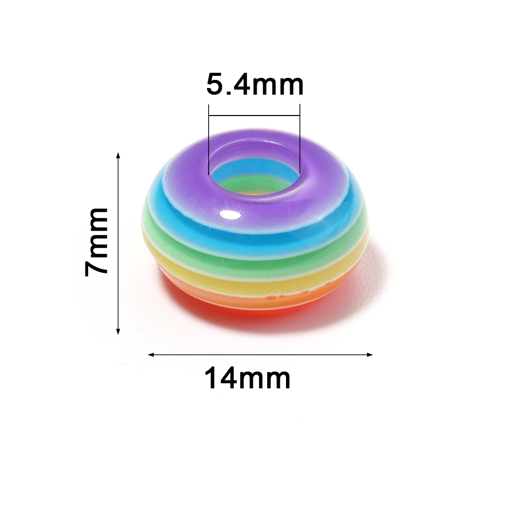 50pcs/lot Rainbow Stripe Resin - Resin Art Jewellery Kit ulasan dan harga