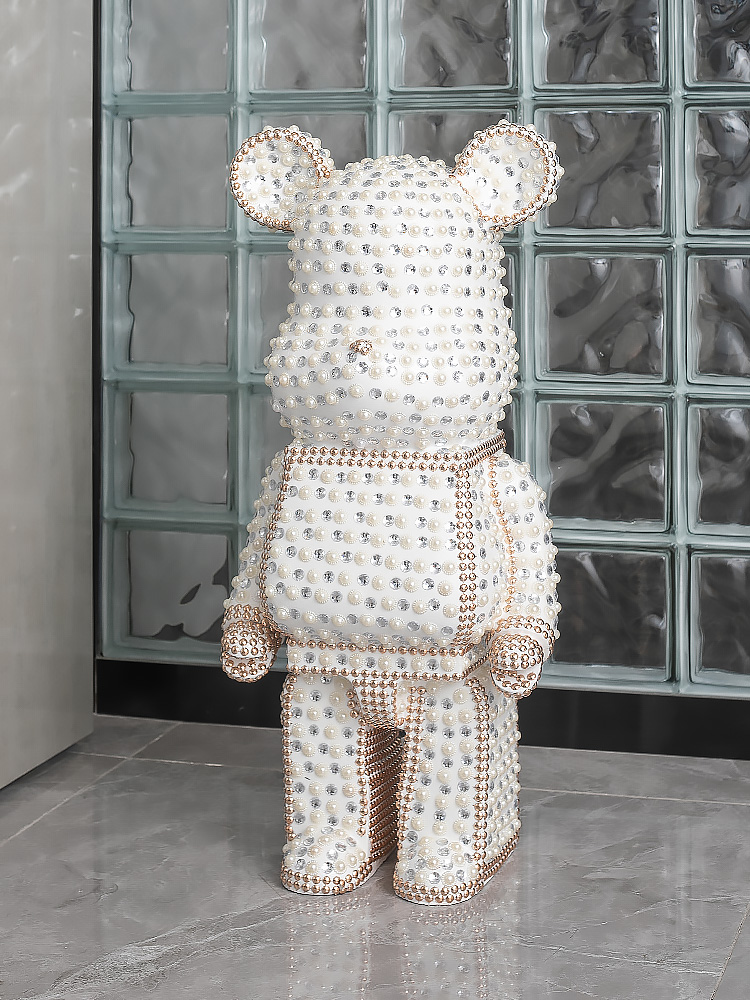 Cartoon Bear Ornament Home Dec - Resin Art In Floor ulasan dan harga