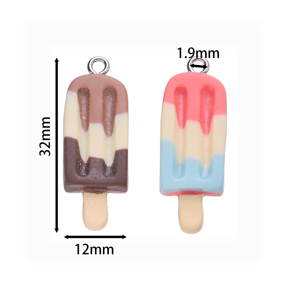 10pcs 12x32mm Cute Colorful Po - Resin Art Jewellery Kit ulasan dan harga