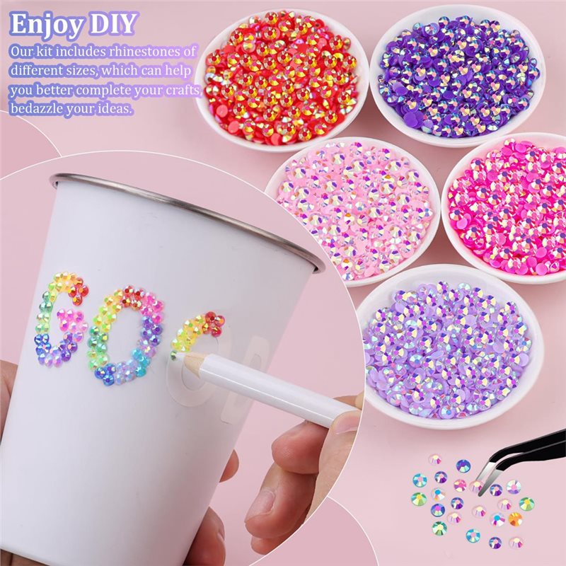 Rhinestone Resin Jelly 3MM 40  - Resin Art Book ulasan dan harga