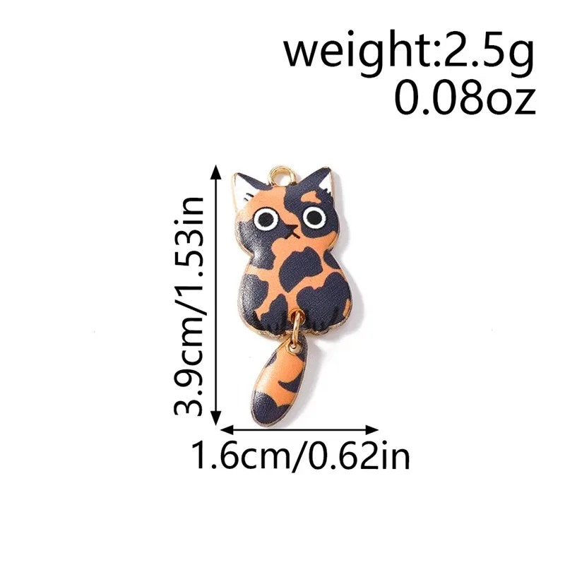 10Pcs 16×39mm Cute Cartoon Cat - Resin Art Jewellery Kit ulasan dan harga
