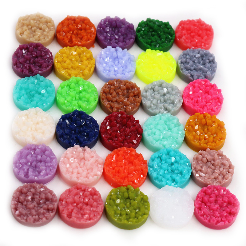 40pcs Resin Druzy Cabochons Do - Resin Art Jewellery Kit ulasan dan harga