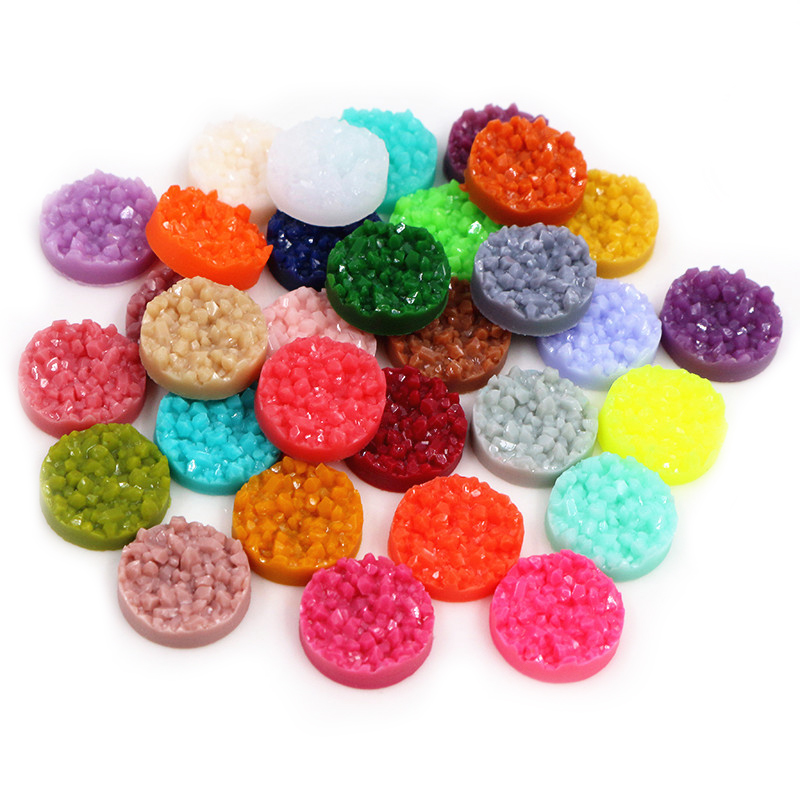 40pcs Resin Druzy Cabochons Do - Resin Art Jewellery Kit ulasan dan harga