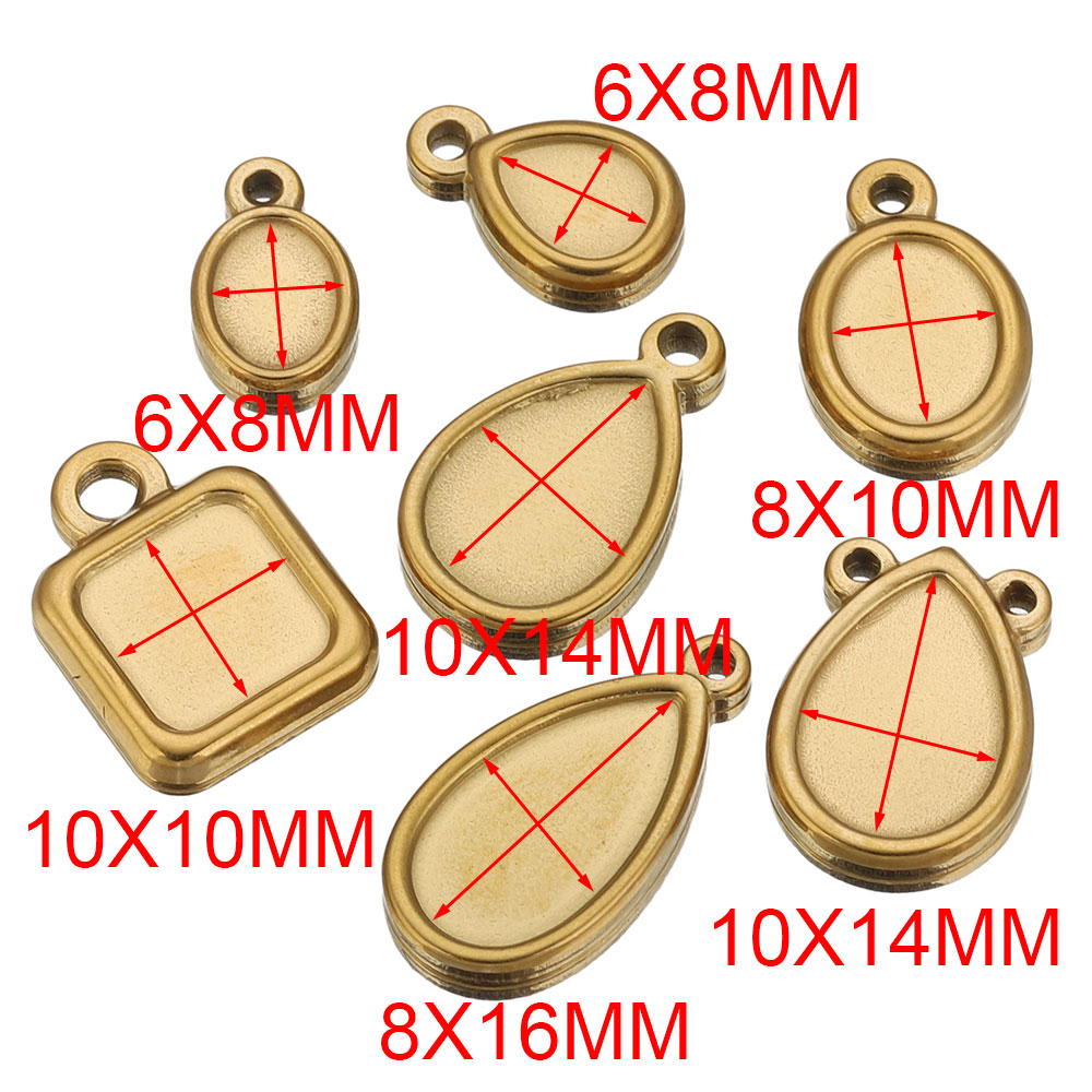 5pcs Stainless Steel Square Dr - Resin Art Jewellery Kit ulasan dan harga