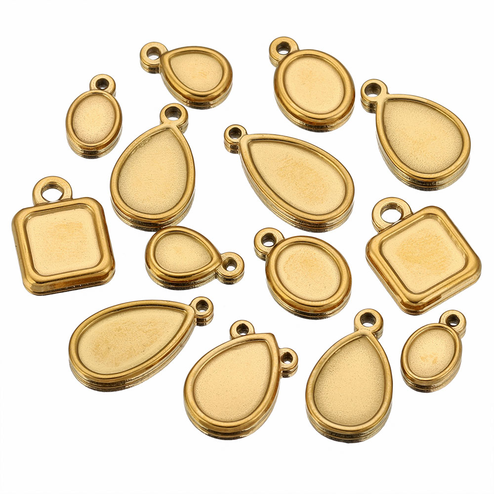 5pcs Stainless Steel Square Dr - Resin Art Jewellery Kit ulasan dan harga