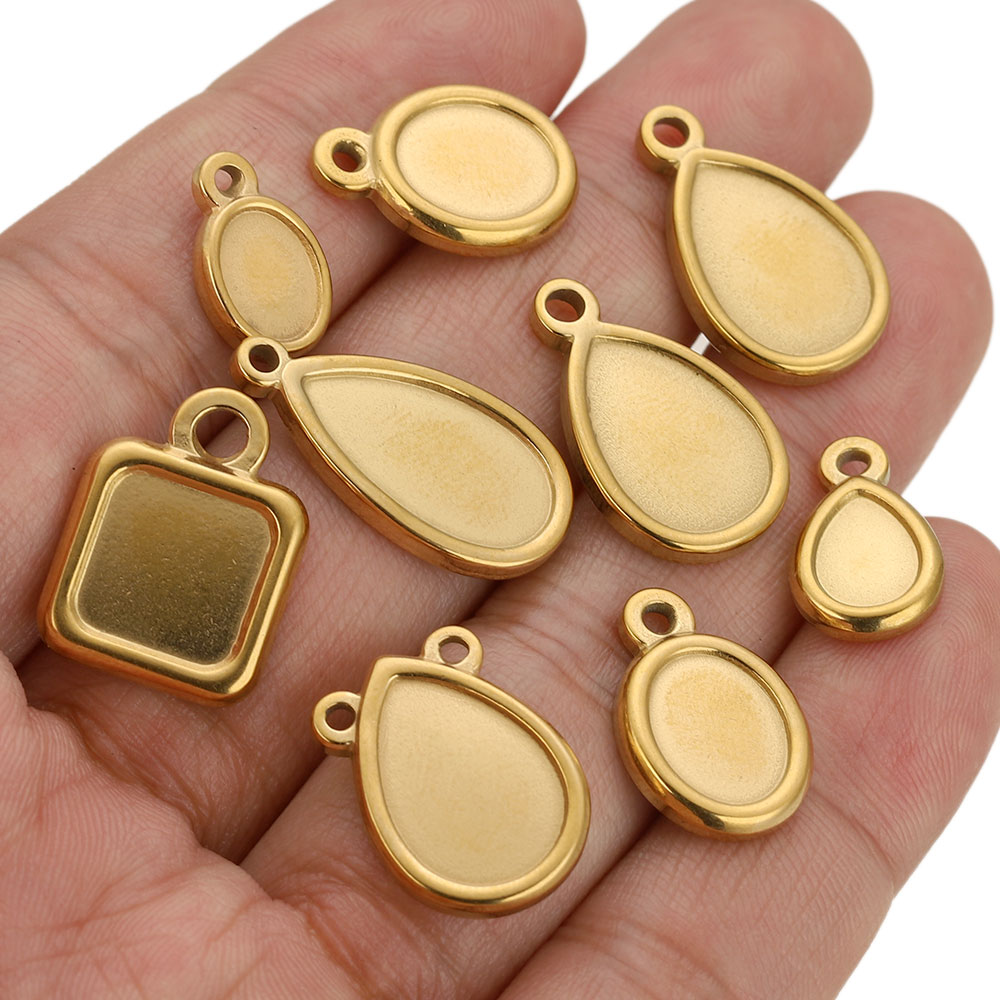 5pcs Stainless Steel Square Dr - Resin Art Jewellery Kit ulasan dan harga