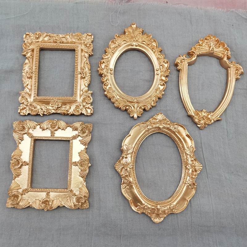 Mini gold small photo frame sh - Resin Art Photo Frame ulasan dan harga