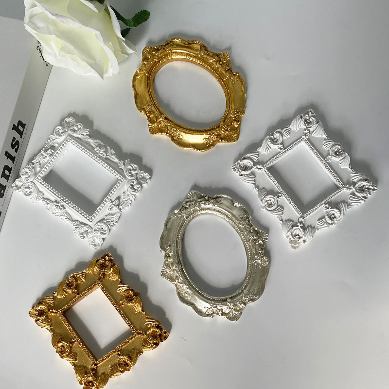 Mini gold small photo frame sh - Resin Art Photo Frame ulasan dan harga