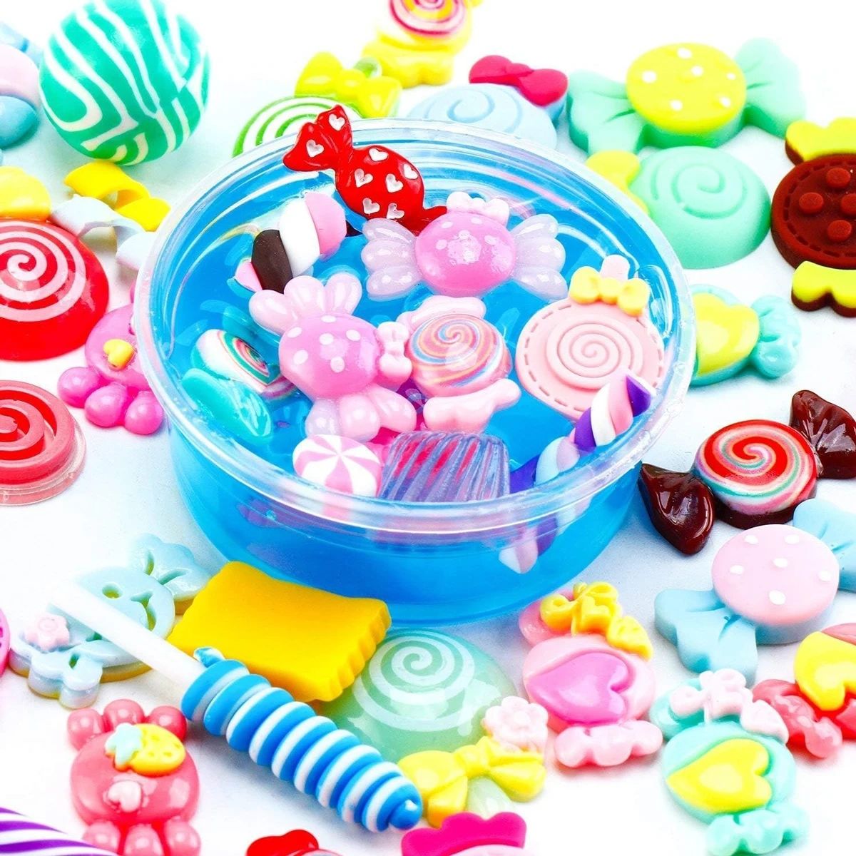 30pcs Random Candy Slime Charm - Resin Art Jewellery Kit ulasan dan harga