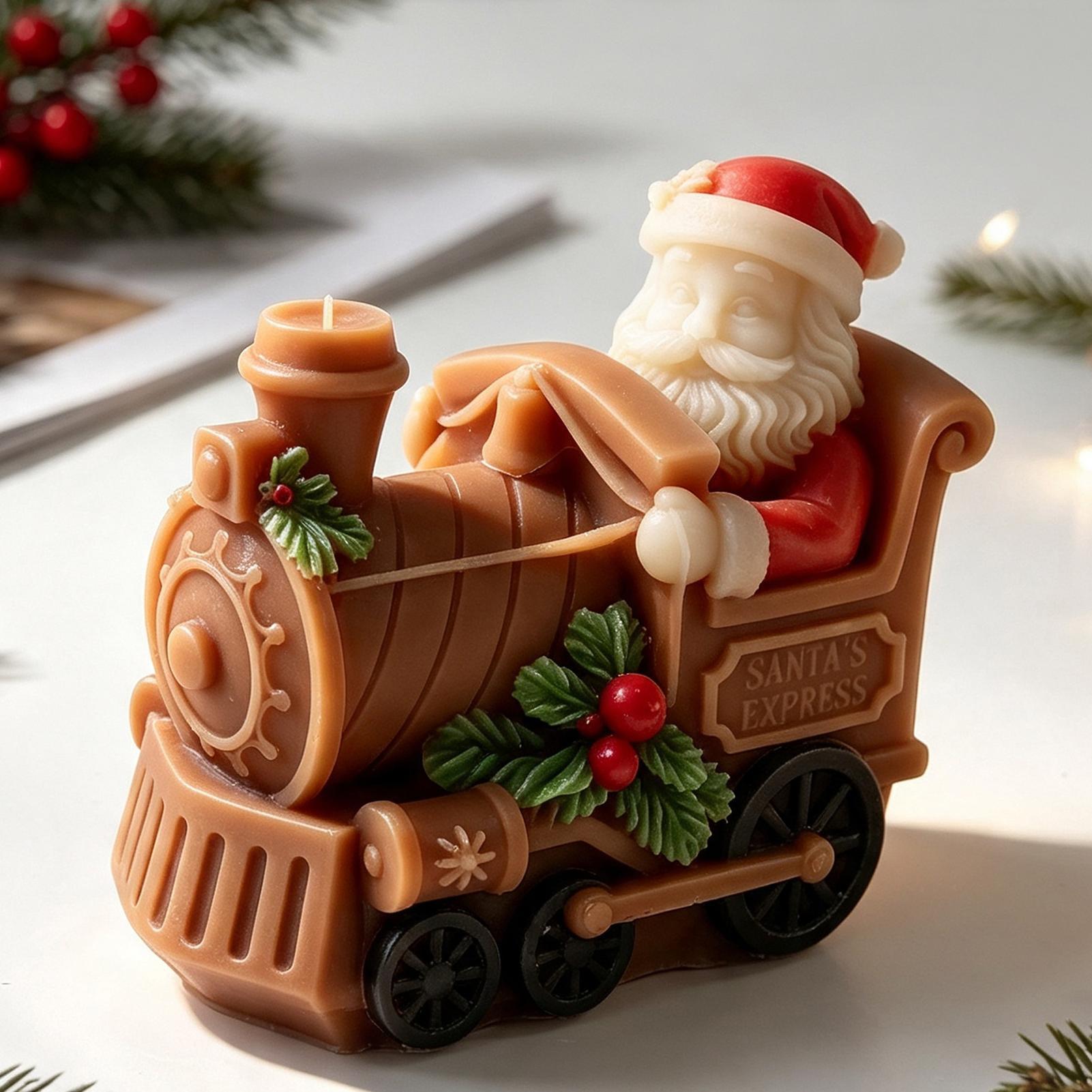 Christmas Candle Mold Train Sh - Resin Artist ulasan dan harga