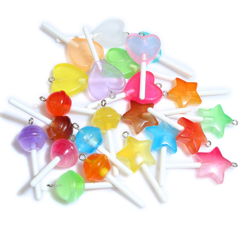 10pcs Resin Pendants Shiny Rou - Resin Art Jewellery Kit ulasan dan harga