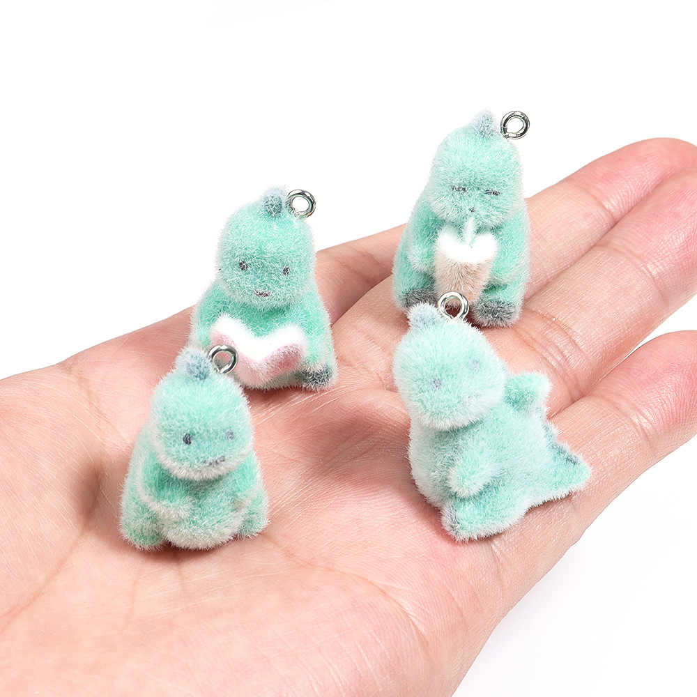 4Pcs 3D Mini Dinosaur Pendant  - Resin Art Jewellery Kit ulasan dan harga