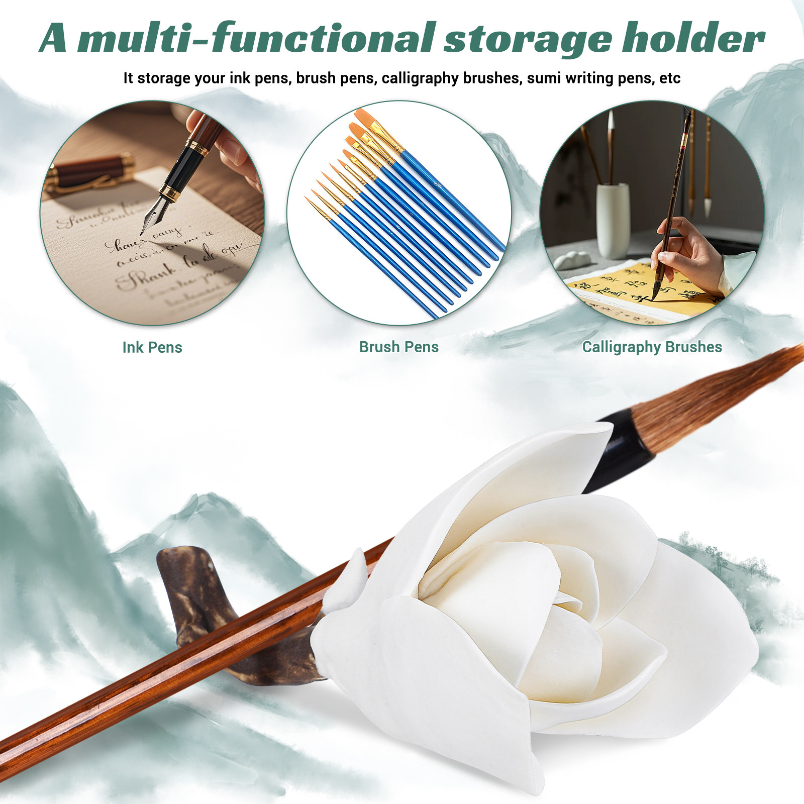 Resin Magnolia Shaped Brush Pe - Resin Artist ulasan dan harga
