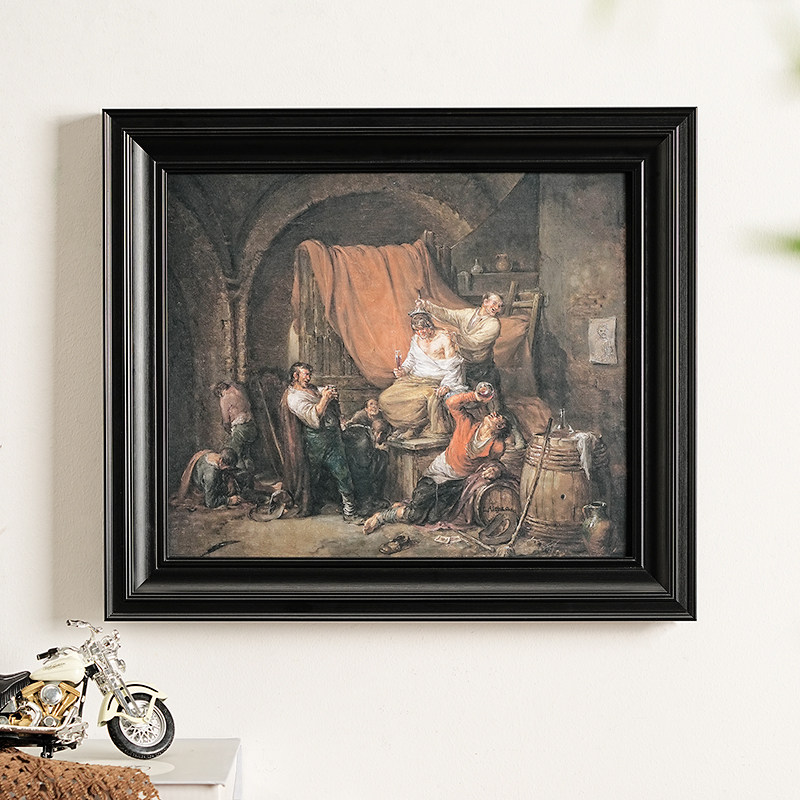 Vintage Black Solid Wood Pictu - Resin Art Photo Frame ulasan dan harga