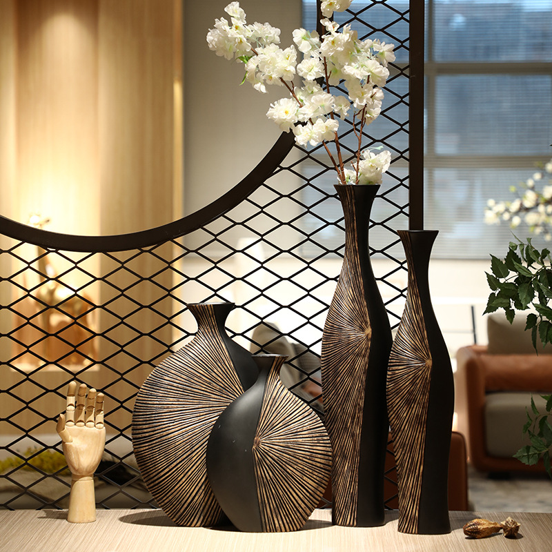 Retro Tall Resin Floor Vase, E - Resin Art In Floor ulasan dan harga