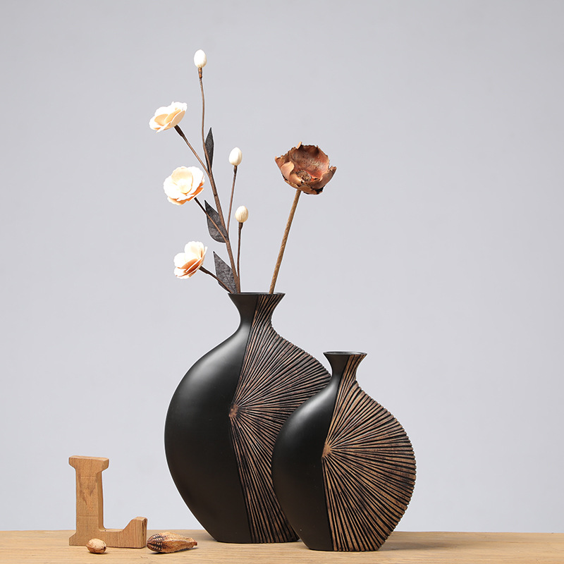 Retro Tall Resin Floor Vase, E - Resin Art In Floor ulasan dan harga