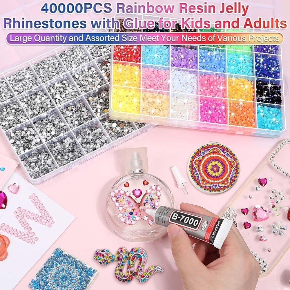 Hot Multicolor Resin Rhineston - Resin Art Work ulasan dan harga