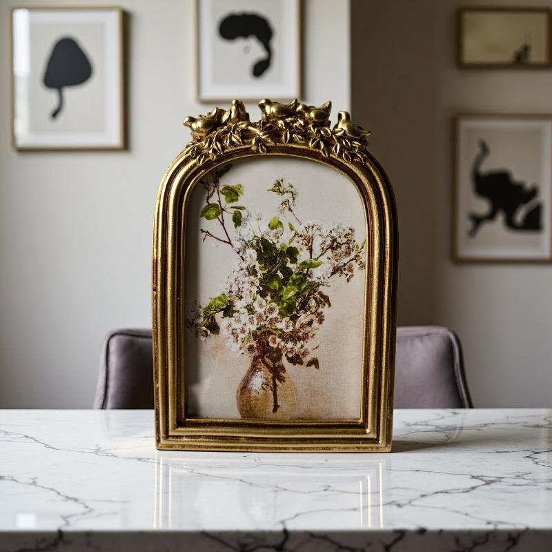 For Desk Wall Decoration Oval  - Resin Art Photo Frame ulasan dan harga