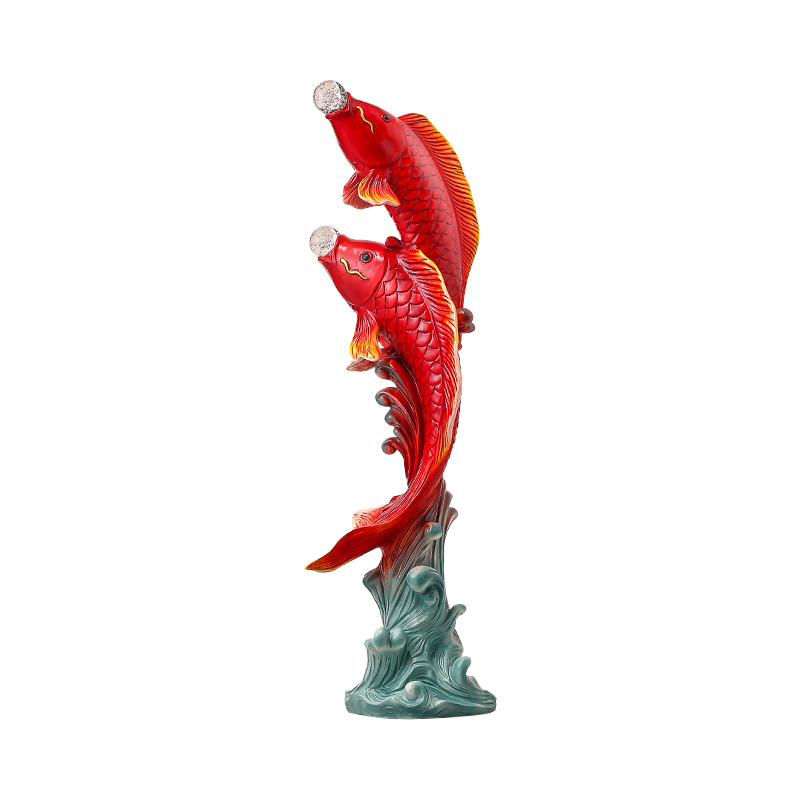 Five-Flavored Fish Sculpture,R - Resin Art In Floor ulasan dan harga