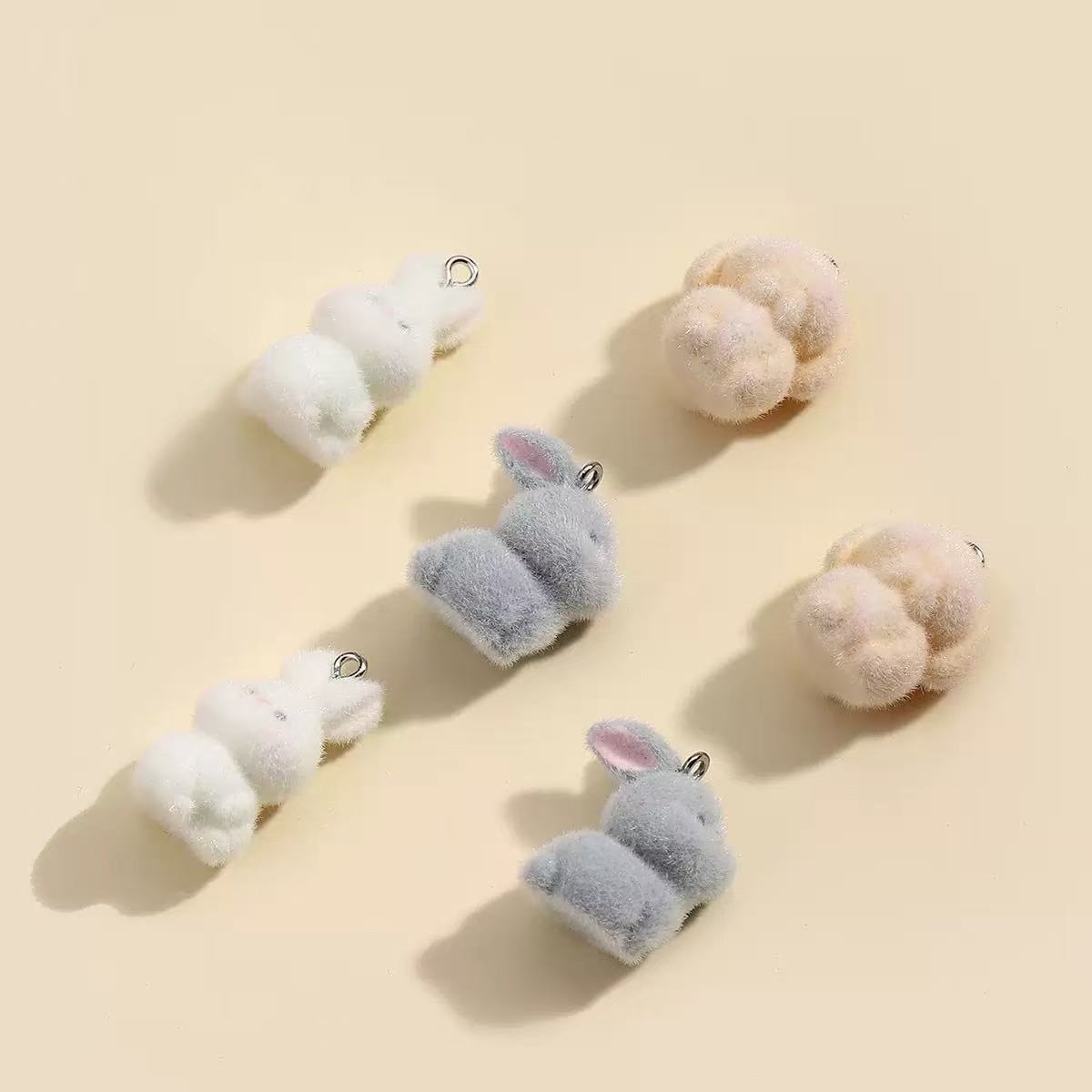 10pcs Flocking Little Rabbit R - Resin Art Jewellery Kit ulasan dan harga