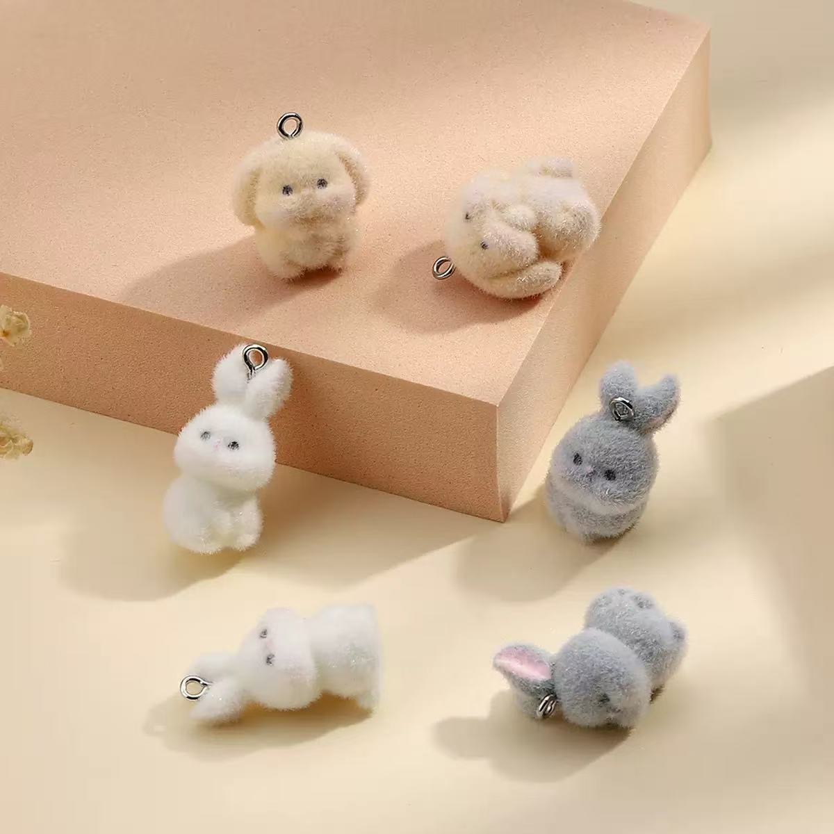 10pcs Flocking Little Rabbit R - Resin Art Jewellery Kit ulasan dan harga