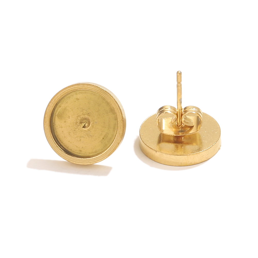 10pcs Stainless Steel Gold Ear - Resin Art Jewellery Kit ulasan dan harga