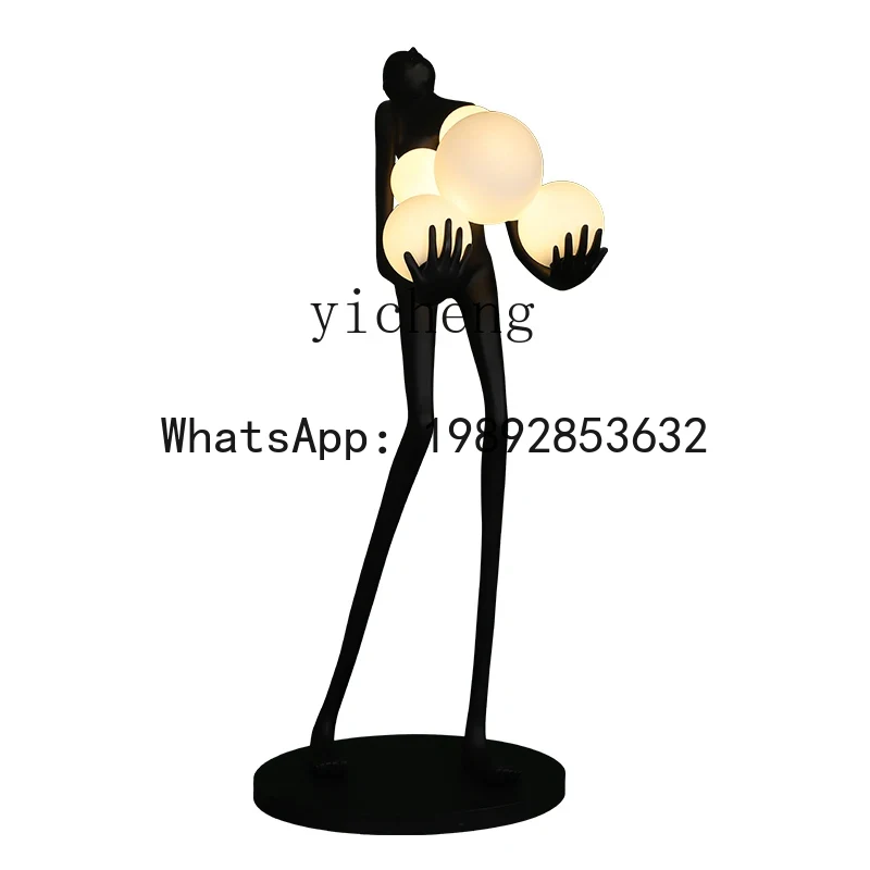 T4  humanoid art sculpture bal - Resin Art In Floor ulasan dan harga